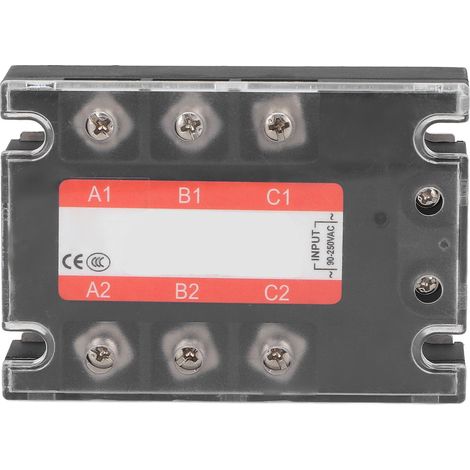 Relais statique triphasé 100A 480V AC-AC ignifuge pour usage commercial SSR (1/5)