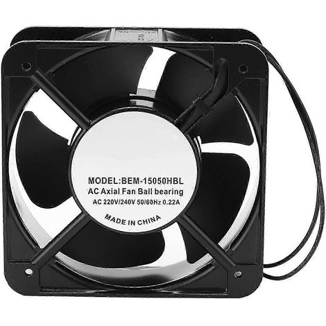 Ventilateur axial AC 220-240V, roulement à billes, débit d'air élevé, silencieux et puissant pour refroidissement DIY, modèle BERM (1/5)
