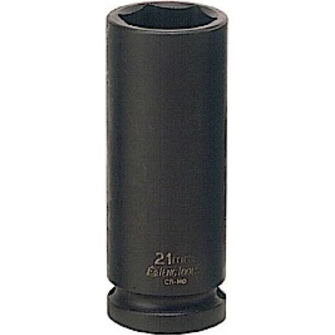 Vaso de Impacto Hexagonal Largo 1/2" de serie larga TENGTOOLS                 Tamaño 24 mm D1 35.0 mm D2 30.0 mm L 80.0 mm