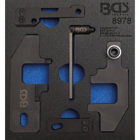 BGS Inserto carrello officina 1/6: Set attrezzi fasatura motore per PSA / Toyota 1.0 / 1.2 VTi - 8978 (1/3)