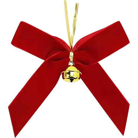 Noeud Papillon Décor Noël - Pendentif Pour Guirlande Porte Arbre À Noël Couronne DIY - Lot De 12 (1/5)