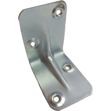 Equerre de fixation renforcée emboutie 625X625X12 Acier zingué