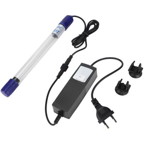 QORVA-Lampe de nettoyage UV pour aquarium 5W – Élimination des algues – Tube en verre pour transmission optimale – Prise UE 220V (1/5)