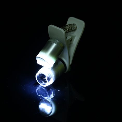 Loupe universelle grossissante 60x avec pince pour téléphone