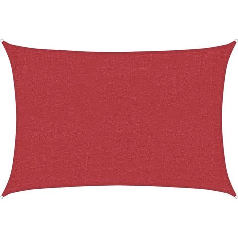 Maison Exclusive - Vela Parasole 160 g/m² Rossa 3x5 m in HDPE