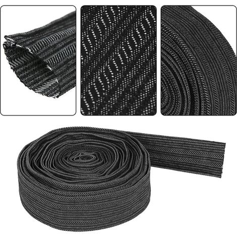 Gaine de protection en denim de 7,5 m pour câble de torche de soudage et tuyau hydraulique (1/5)