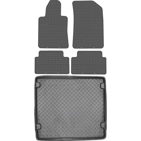 Juego de alfombrillas de goma para coche y maletero para Peugeot 508 I RXH Sedán/Familiar (2012-2018). (1/5)
