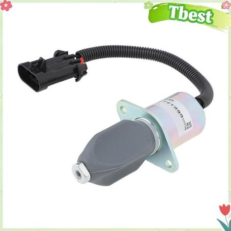 Tbest interrupteur solénoïde d'arrêt de carburant Solénoïde D'arrêt de Carburant 6681513 DC 12 V de Remplacement pour auto jauge (1/5)