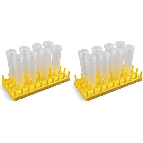 Filiyano – support pour la coupe – 16 tubes à fleurs de 50 ml avec support pour la coupe de feuilles, tiges et fleurs de vers à soie (1/5)