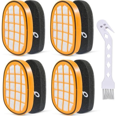 Paquete de 4 filtros de espuma para aspiradora, accesorios para aspiradora, filtro de repuesto universal. (1/5)