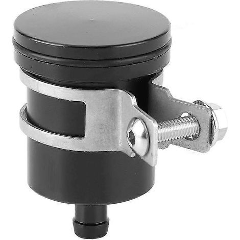 Réservoir d'huile de frein et d'embrayage universel pour moto avec support, noir (1/4)