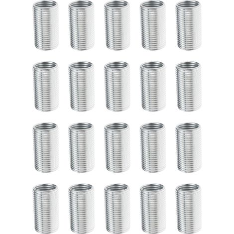 Adaptateurs de Filetage M12 X 1,0 Mm Vers M10 X 1,0 Mm 20 Pièces Manchon Réducteur écrou pour Lustres Et Suspensions (20 Mm) (1/5)