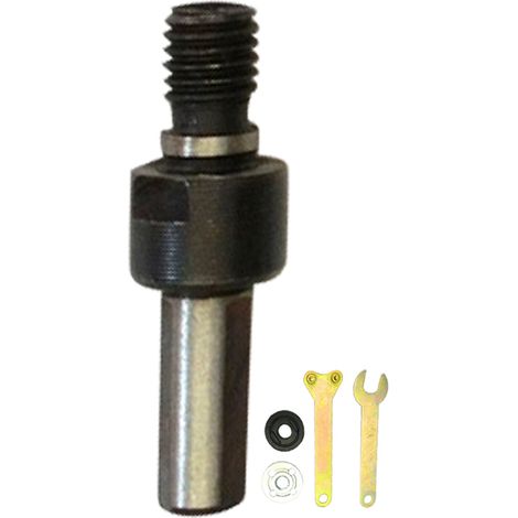 Adaptateur perceuse en meuleuse d'angle, tige filetée métallique pour polissage, accessoire de conversion. (1/5)