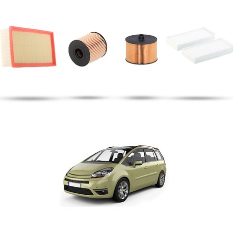 Kit tagliando 4 filtri compatibile con Citroen C4 Picasso 2.0 hdi 100kw dal 2006 (1/5)