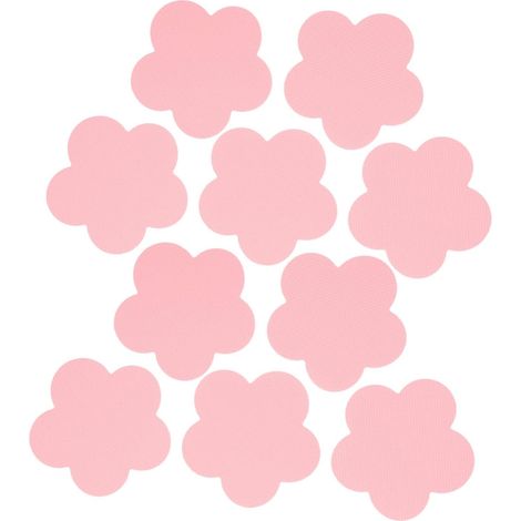 rutschfeste Badewannenaufkleber aus PEVA rosa Blütenblatt