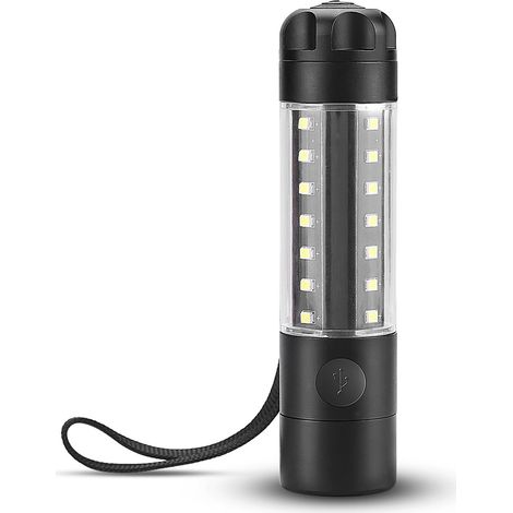 Lampe De Travail Led Cob Rechargeable - Crochet De Suspension Intégré - 6 Modes D éclairage - Pour Camping Et Urgence - 1 Pièce (1/5)