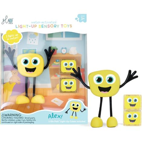 Juego de cubos sensoriales Alex Water, amarillo, Glo Pals (1/5)