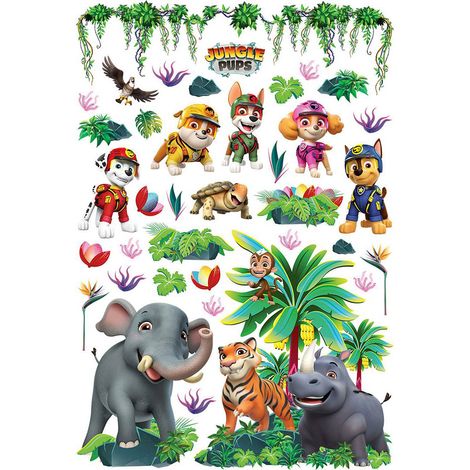 sticker mural PAW Patrol - La Pat' Patrouille multicolore  - Sanders & Sanders (1/5)