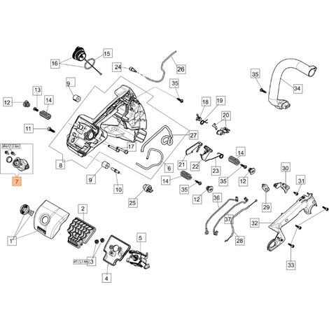 Collettore aspirazione ORIGINALE OLEOMAC per motosega GST 360 50270219