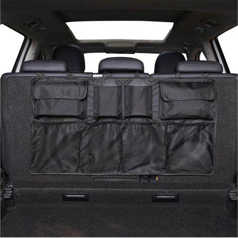 Auto Kofferraumtasche faltbar mit Netztaschen, robust, 89x46cm