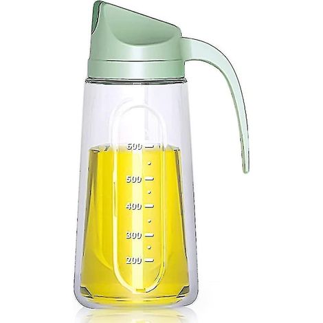Bouteille distributrice d'huile de cuisine, distributeur d'huile de cuisson automatique à bouchon rabattable (1/3)