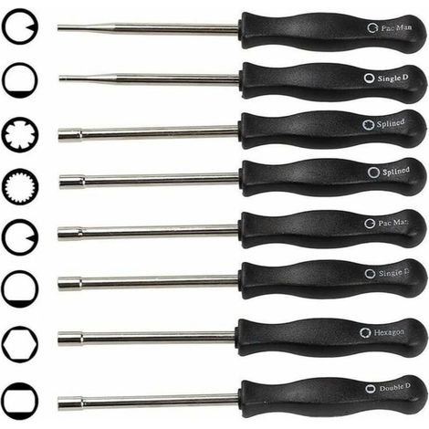 8PCS Tournevis de Carburateur Différents, Ensemble d'Outils de Réglage du Carburateur Réglage du Carburateur pour Moteurs 2 Temps (1/2)