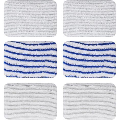 Tampons en microfibre lavables 6 pièces, housse de vadrouille pour Rowenta Clean & Steam ZR850002 ZR005801 ZR005804 RY7 RY8 (1/5)