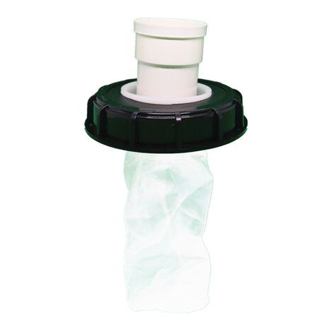 IBC-Tankdeckel mit waschbarem Nylonfilter für 1000-Liter-IBC-Regenwassertanks, IBC-Deckelfilter, IBC-Tankzubehör, Nylon-Regenwasserfilter (gerader Kopf)