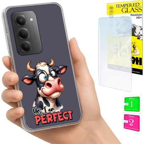 Funda para Xiaomi Redmi 15 4G / 5G 169mm, cubierta trasera con diseño de elefante y cristal. (1/5)