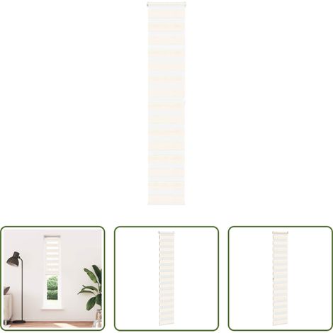vidaXL Marmorbeige - Doppelrollo Marmorbeige 45x200 cm Stoffbreite 40,9 cm Polyester (1/5)