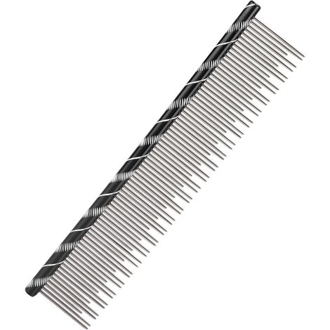Peigne à poils d'animaux robuste, durable, réutilisable et confortable, à nœuds ouverts, pour chat, noir (1/5)