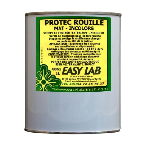Protec rouille vernis 0861 pot 1L - EASY LAB - 0861-1