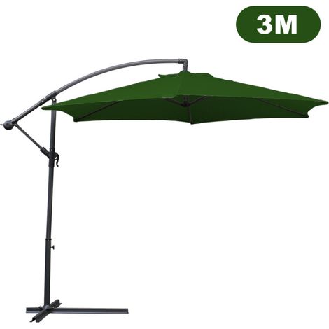 SWANEW Ombrellone Deporté Jardin Pavillon 300 cm - Verde (1/5)