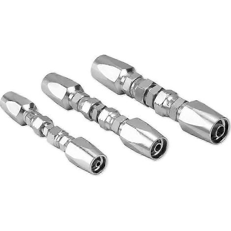Kit de réparation de raccords de flexibles hydrauliques réutilisables, raccords de flexibles hydrauliques de diamètre intérieur 1/4 po, 3/8 po et 1/2 po, hydraulique (1/5)