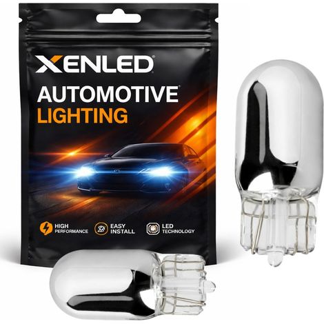 2 x ampoules de clignotant chrome WY5W - Ergots T10 Lampe halogène 5W - orange (1/3)