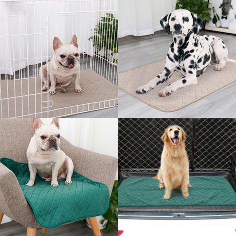 Tapis D'Entraînement Pour Chiens - En Fibre De Bambou Recyclée - Imperméable - Lavable En Machine - Pour Toilette Intérieure Chiot - 1 Pièce (1/5)