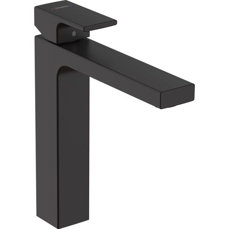 Mitigeur de lavabo 190 avec tirette et vidage synthétique, noir mat, 71562670 (1/5)