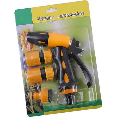 4 Pcs Multifunctional Water Guns Car Wash Guns with 3 Nozzles Garden Water Guns for Homeowners and Garden Enthusiasts Multicolor (1/4)