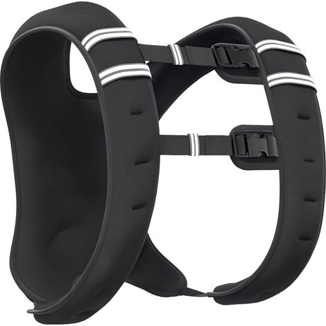 Gilet lesté de 5 kg avec 2 sangles réglables et bandes réfléchissantes pour musculation et jogging - Noir (1/5)