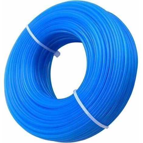 QORVA
-Bobine de Fil Rond en Nylon pour Coupe-Bordure débroussailleuse Diamètre 1,6 mm Longueur 100 m, Fil de Coupe de Remplacement Ligne de Trimmer..