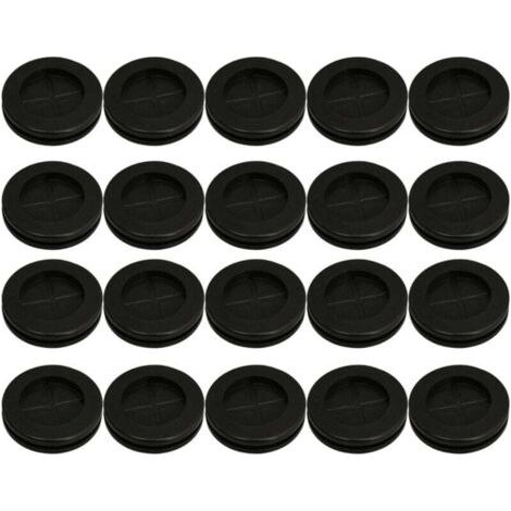 20 Pièces Oeillets En Caoutchouc 30mm Double Face Fermé Rond Pour Joints Étanches (1/3)