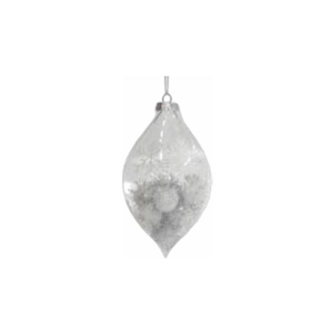 palline di vetro 2 pezzi ghiacciolo 13 cm 3679