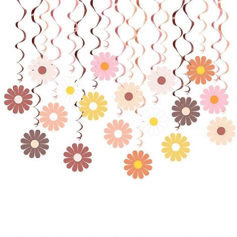 Pendentif marguerite, décorations florales suspendues, guirlandes de plafond, bijoux muraux (1/4)