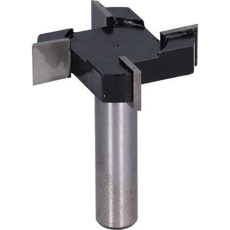4-flute T-shaped router bit, large diameter router bit, hand planer, spoilboard shank, surface router bit, router bits for woodworking (1/5)