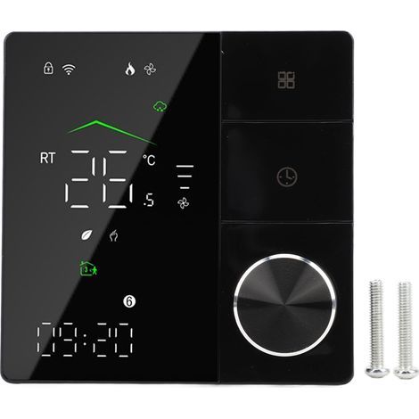 Elektrischer Heimthermostat, programmierbar, Sprach- und App-Steuerung, Touchscreen, Smart-WLAN, AC 95–240 V (1/5)