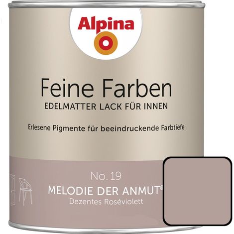 Alpina Feine Farben Lack No. 19 Melodie der Anmut roséviolett edelmatt 750 ml Buntlacke (1/3)