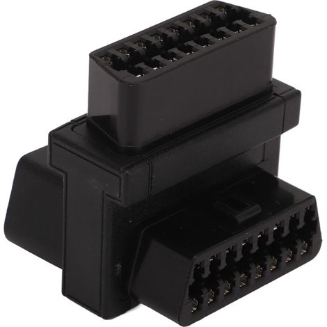 Adaptateur OBD2 16 broches mâle vers 2 broches femelles, connecteur répartiteur Plug and Play pour extension de diagnostic (1/5)