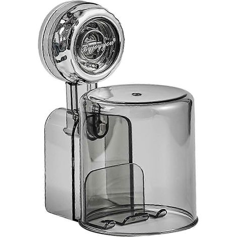 Zahnbürstenhalter mit Saugnapf zur Wandmontage, vielseitiger, einfacher Zahnbürstenhalter für Badezimmer und Zuhause-Gray (1/5)