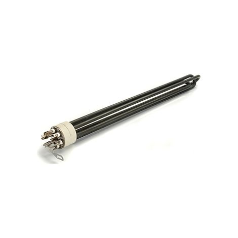 Gepanzerte Trockenwiderstand vom Typ Kreb, alle Stromarten, ø: 45mm, Leistung 2500W, Länge des Stabs: 460mm.