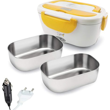 SPICE Set - Amarillo Inox Plus scaldavivande Elettrico Doppio Voltaggio vaschetta Estraibile Acciaio Inox e Vaschetta supplementare (1/2)